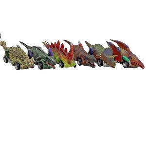 Dinobros Dinosaur Cars Toy Pull Back 6-Pack